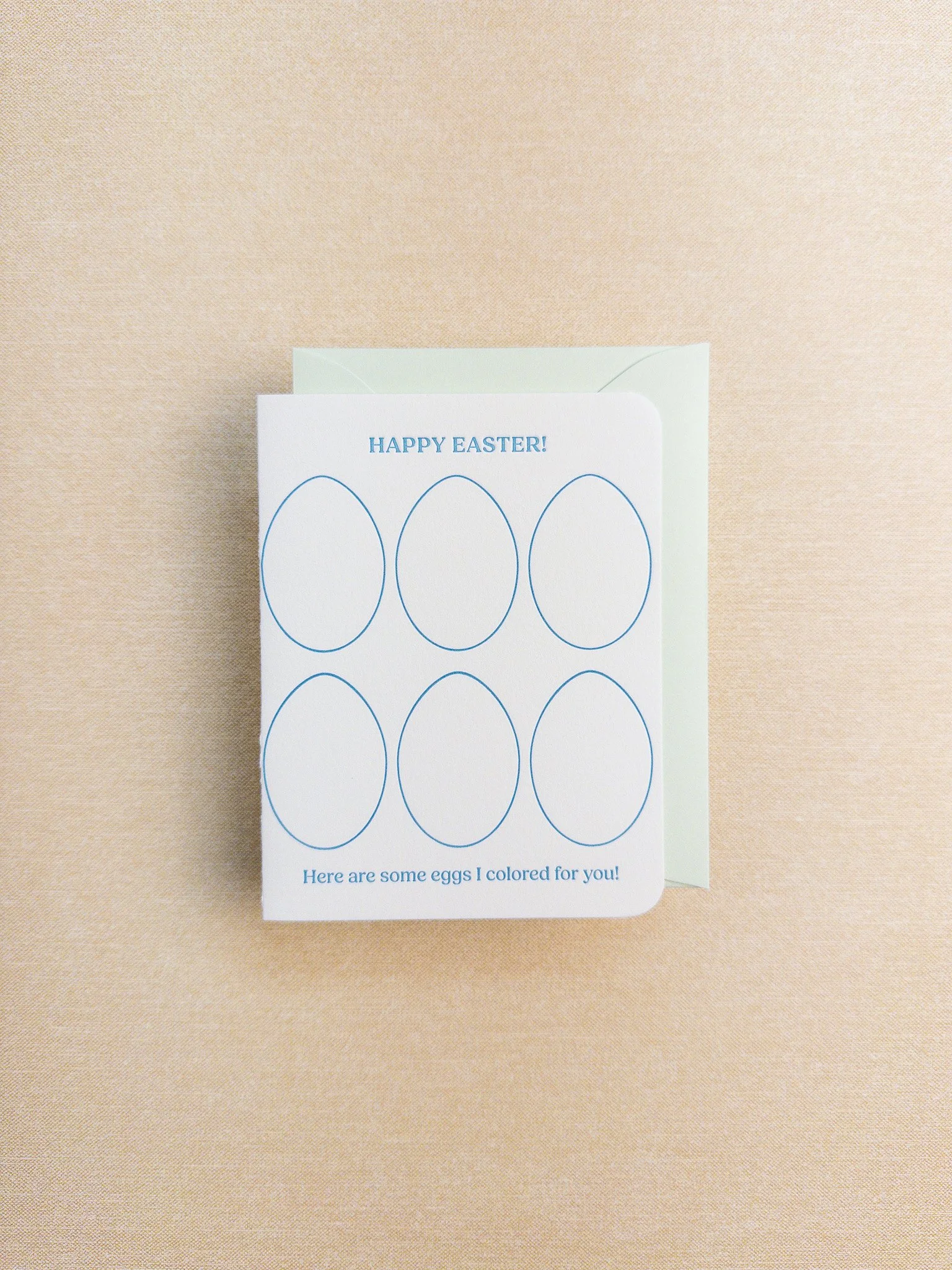 Color In Eggs Card