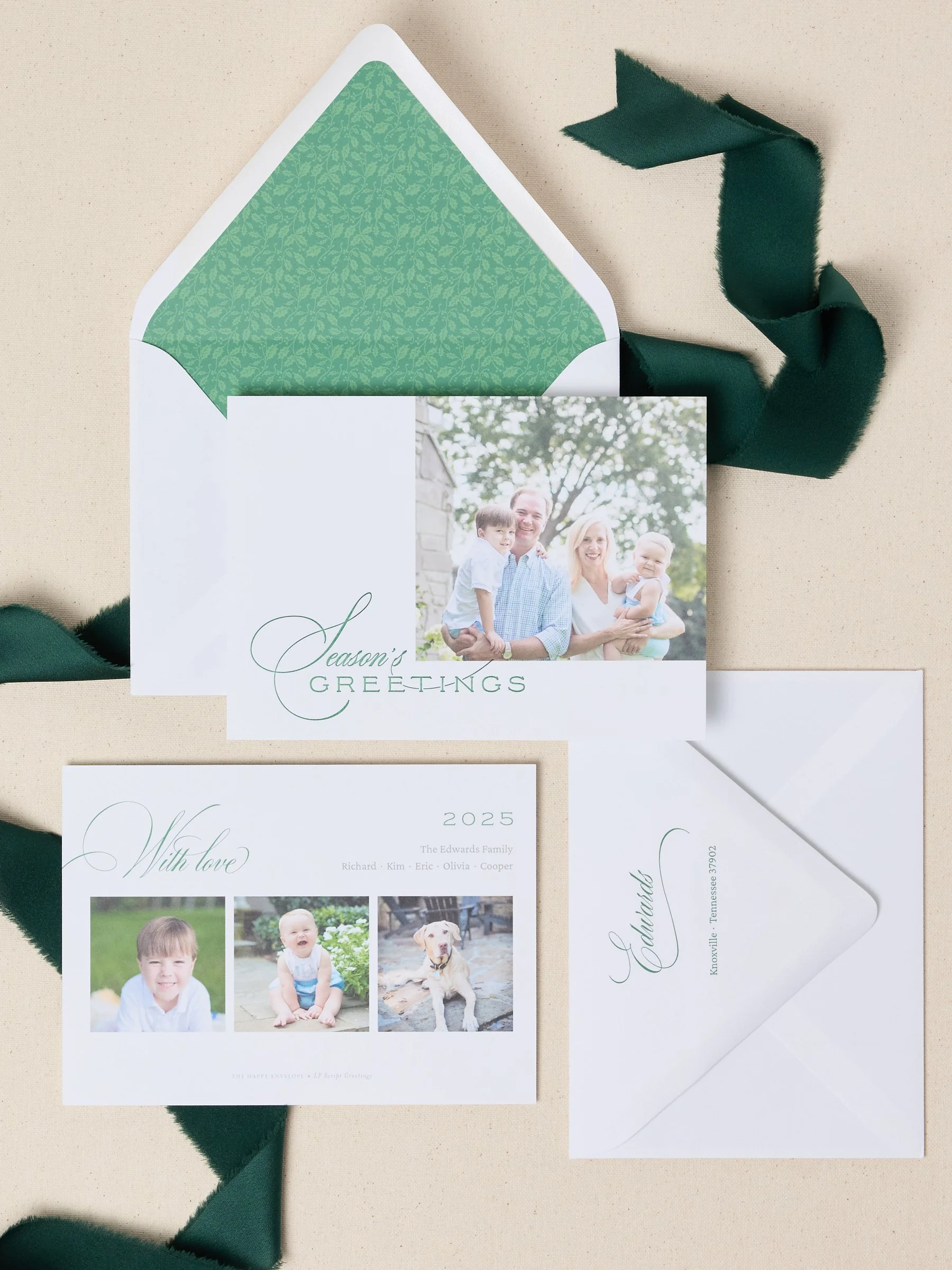 Deluxe Holiday Cards by The Happy Envelope