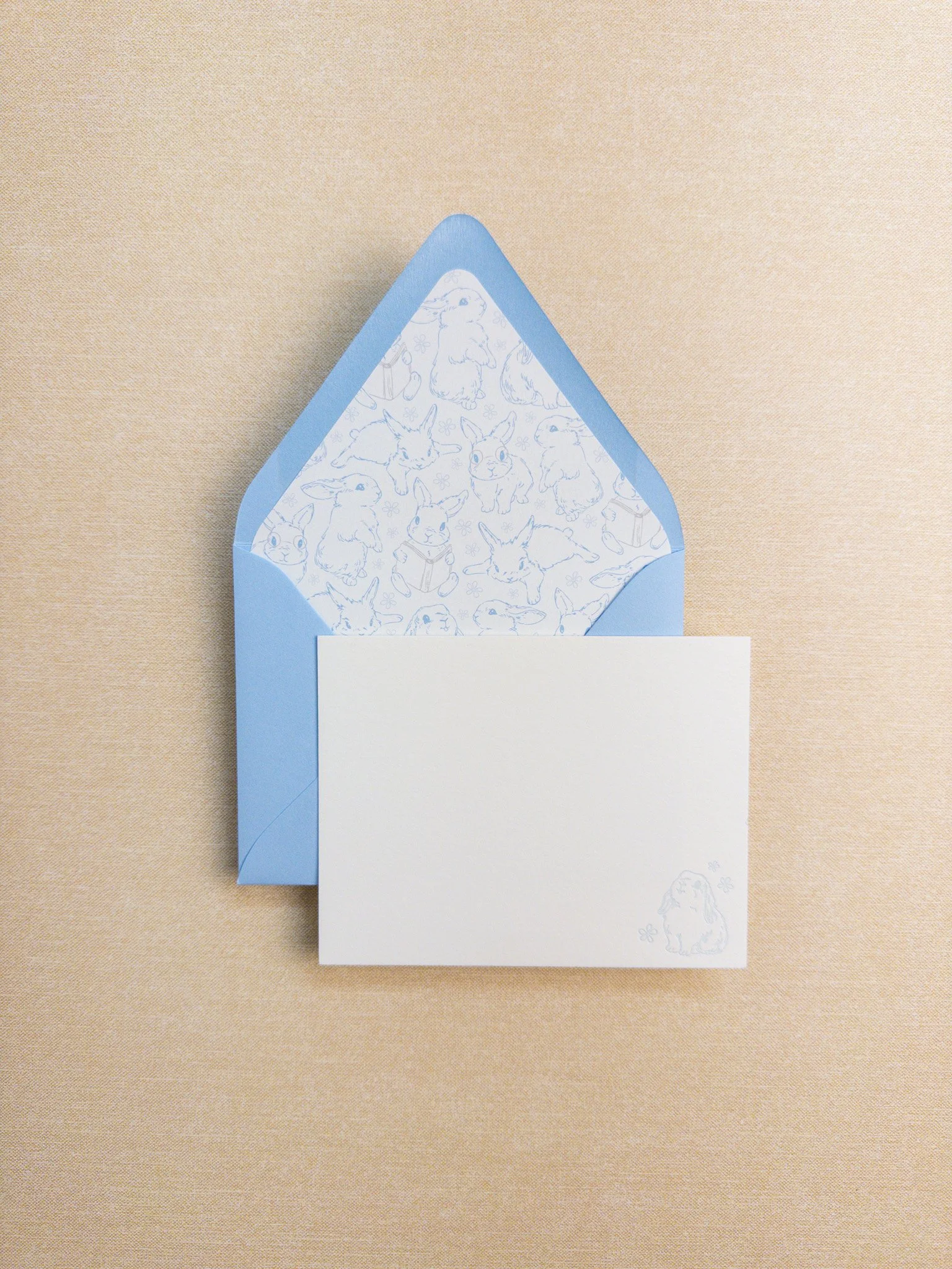 Blue Bunnies Stationery Pack
