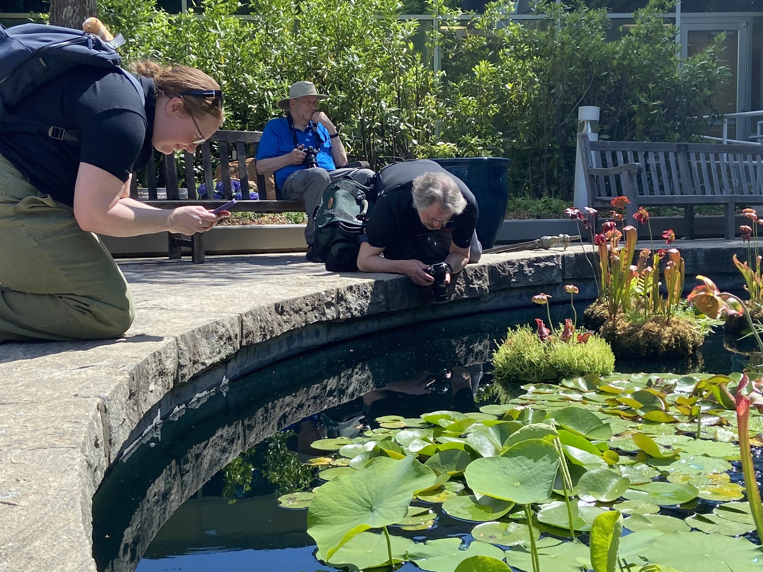 Shep and Ashley sharing a little photographic fun at the State Botanical Gardens