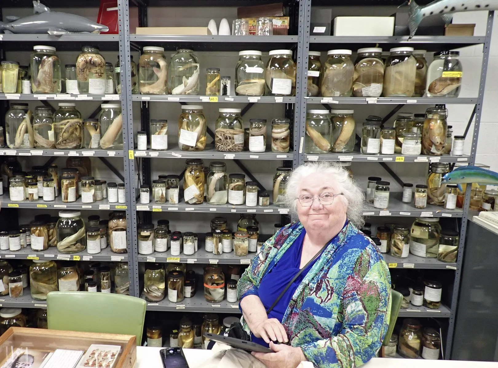 Pat really pops when posing in front of a good wet collection.