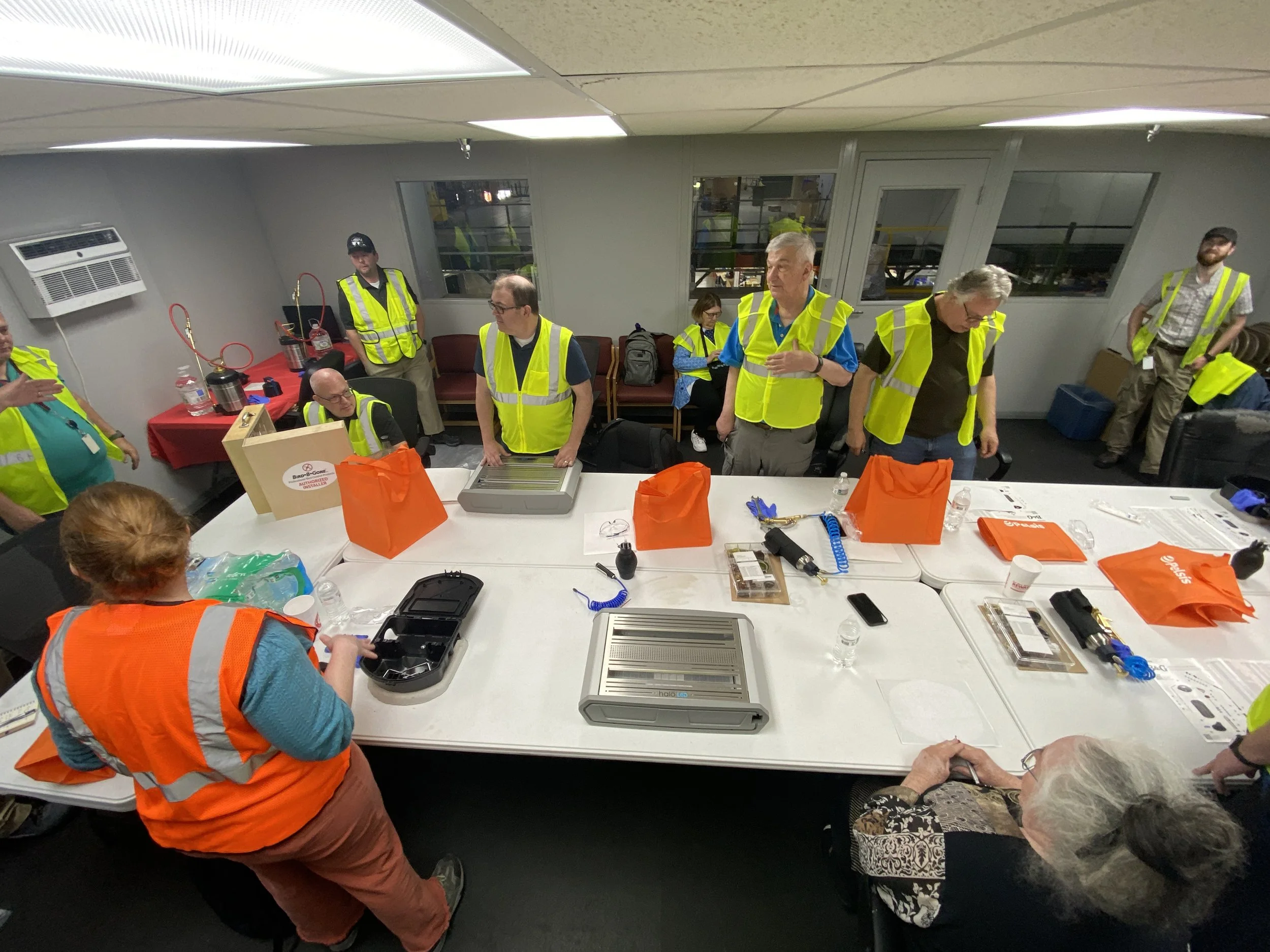 The B&G team had devised a fantastic game of skill and speed to pit our service skills against each other.  Jeff proved an exceptionally competent competitor.