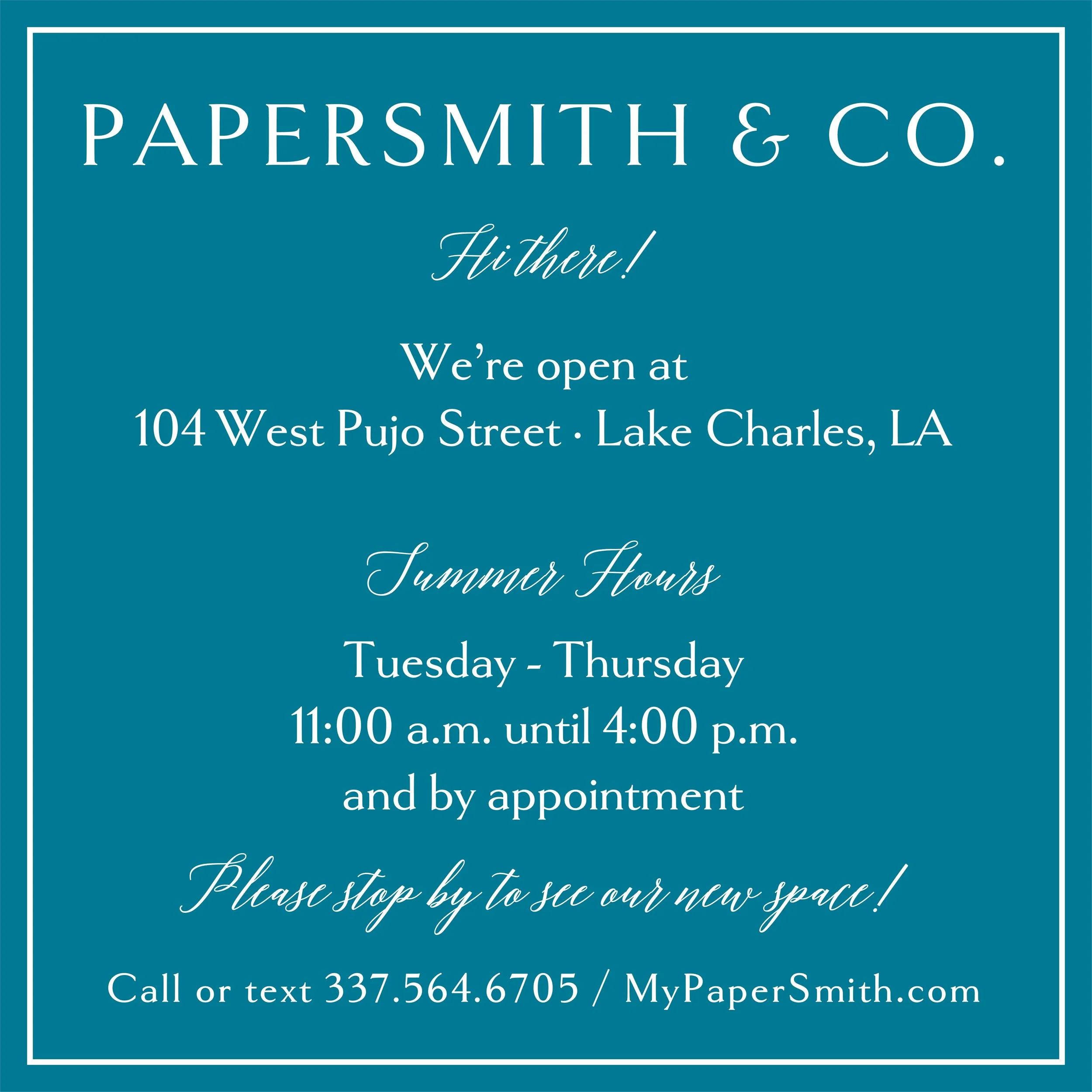 PaperSmith - 2025 Summer re-open, hours.jpg