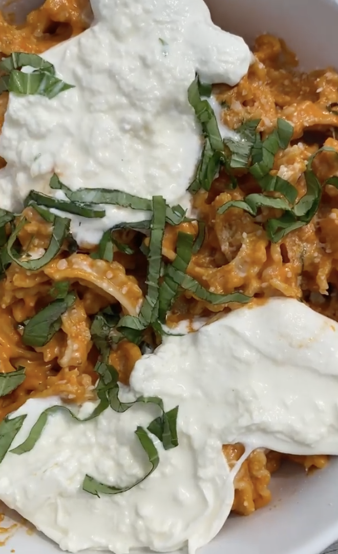 Vodka Pasta with Burrata