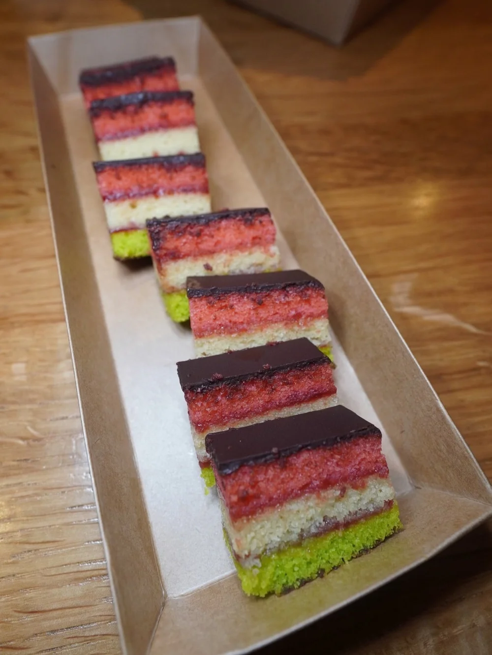 Rainbow cookies from JM Bakery