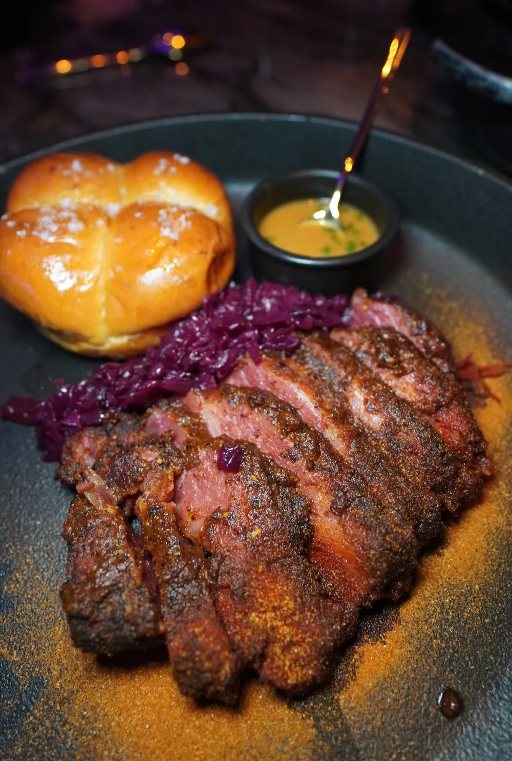 Boneless wagyu short rib pastrami from Tatiana by Kwame