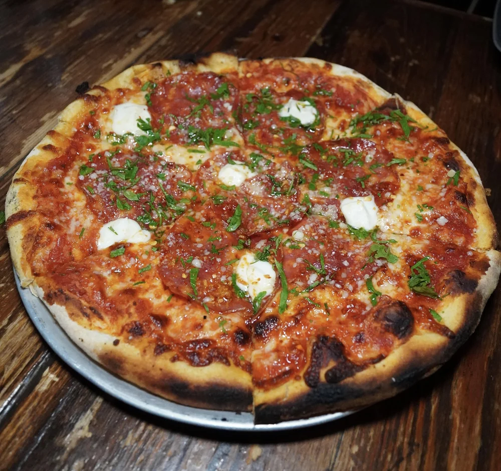Soppressata pizza from Coppa Enoteca