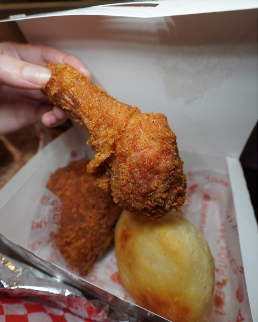 Chicken and biscuit from Bobwhite Counter
