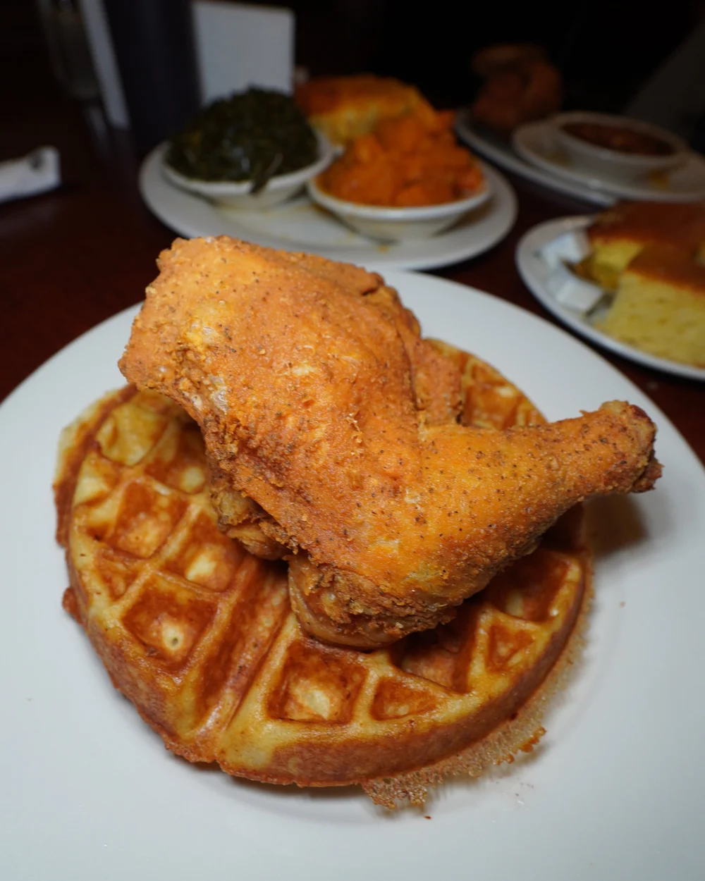 Chicken and waffles from Amy Ruth’s