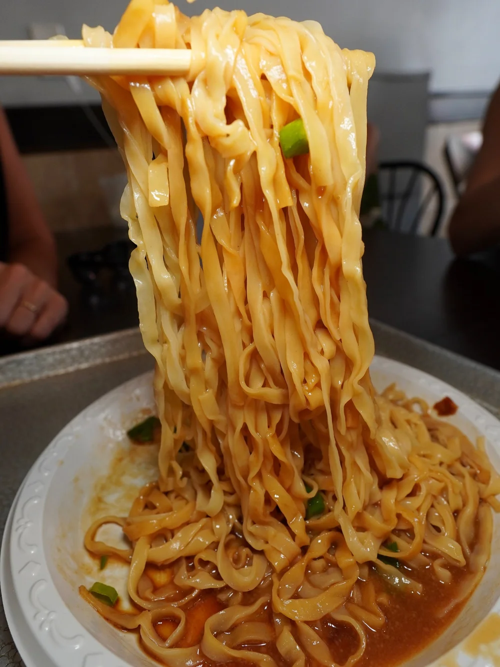 wheat peanut noodles