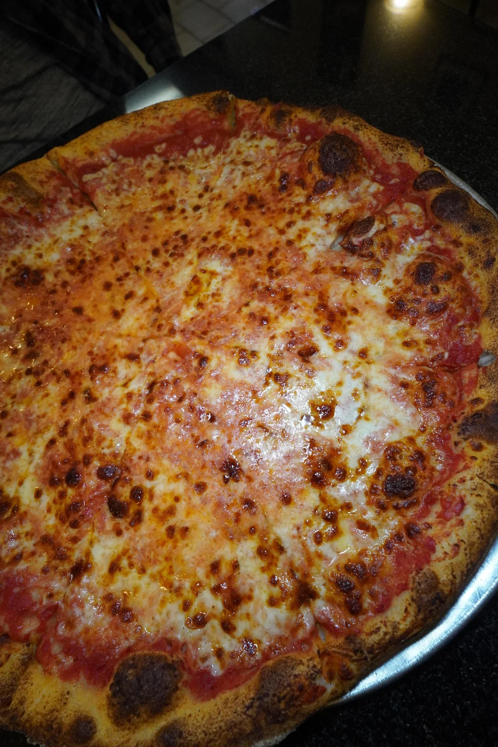 Cheese pizza from Ernesto’s Pizza