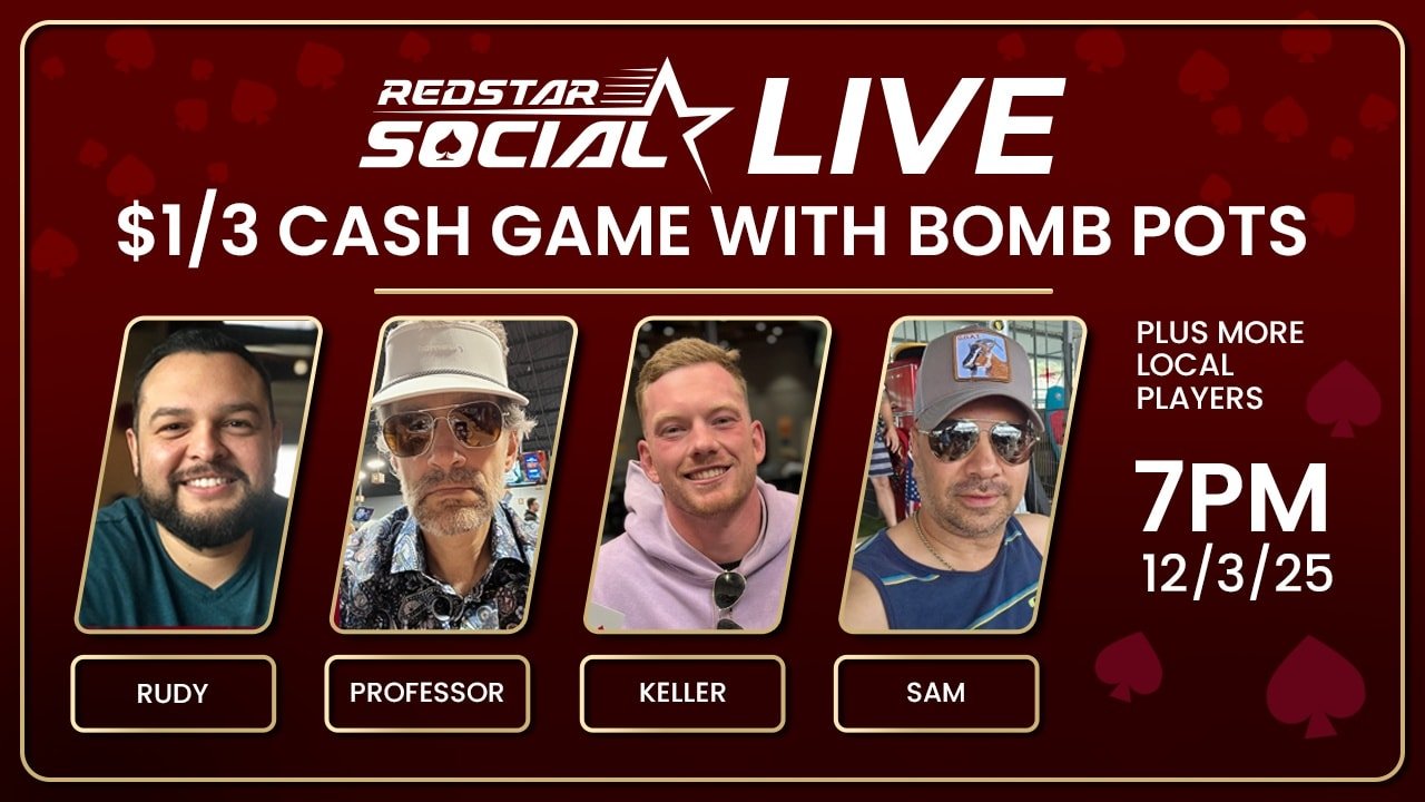 🔥 Tune in this evening for the Live Wednesday $1/3 NLH Cash Game Stream at 7pm! 

🔗 Link to channel in bio.

📍Austin, Texas