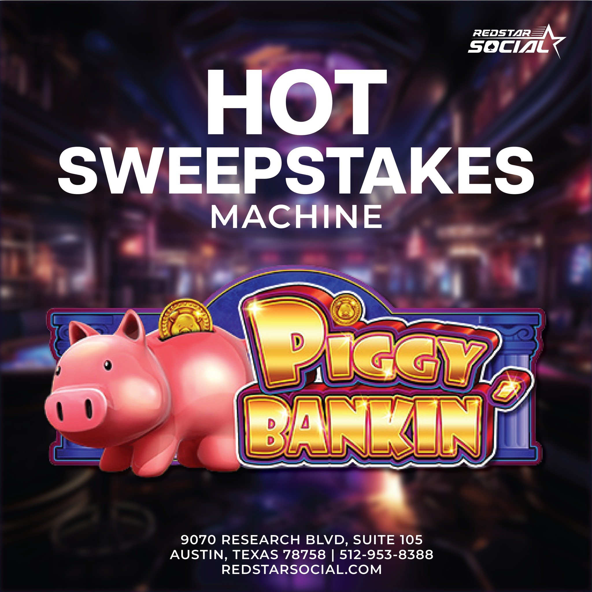 🐷 Piggy Bankin' Sweepstakes Machine has been hitting exciting wins!

Try your luck and you may be next to bring home the bacon 🥓! 

Doors open at 11am for NLH and Sweepstakes play.