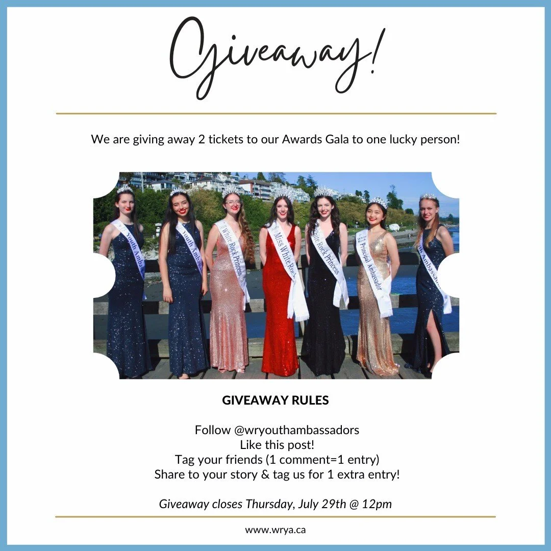 Get to tagging and sharing for your chance to win 2 tickets to the White Rock Youth Ambassador Awards Gala!
⭐
#city #citylife #whiterock #whiterockbc #whiterockbeach #whiterocks #whiterockpier #explorewhiterock #southsurreywhiterock #whiterocklocal #