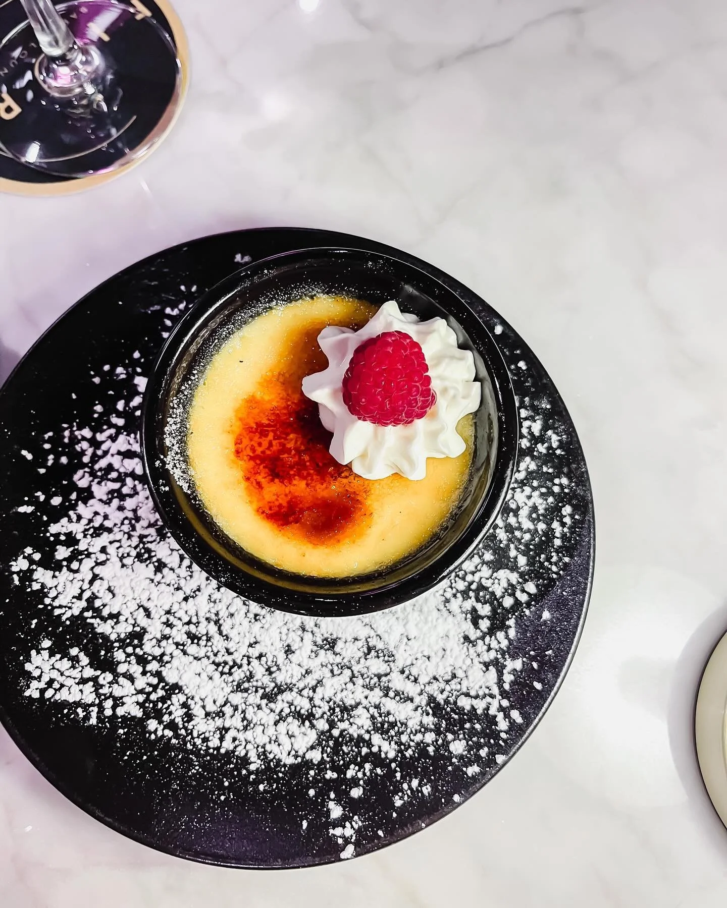 this and yap👯&zwj;♀️🌸🍾 #GNO 🌙

1) Cr&egrave;me Br&ucirc;l&eacute;e 🍮
2) Espresso Martini and The Carousel 🎠
3) just 2 girls in the worldddd🎶
4) Maine Lobster Penne 🦞
5) Bacon Wrapped Dates 🥓
6) ambiance 🌸🌸🌸
7) Tomato and Goat Cheese Brusc