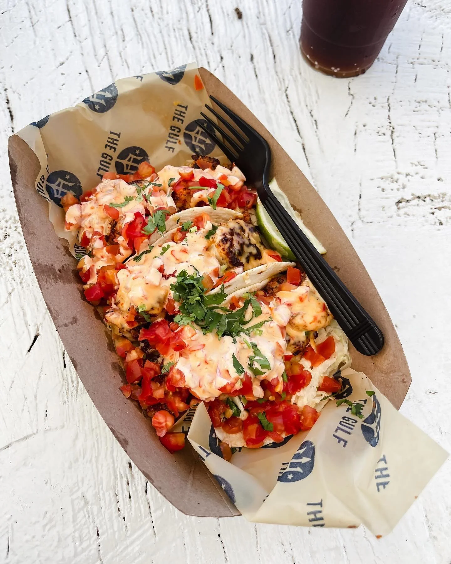 IG has been so laggy lately😩 I&rsquo;m annoyed&hellip;trying this yet again.🥲

PSL szn but let&rsquo;s take a moment for these blackened shrimp tacos🤤🍤🌮 outdoor seating 20/10 @thegulfoi 

#yum #phoneeatsfirst #shrimptacos #goodmoodfood #foodpics