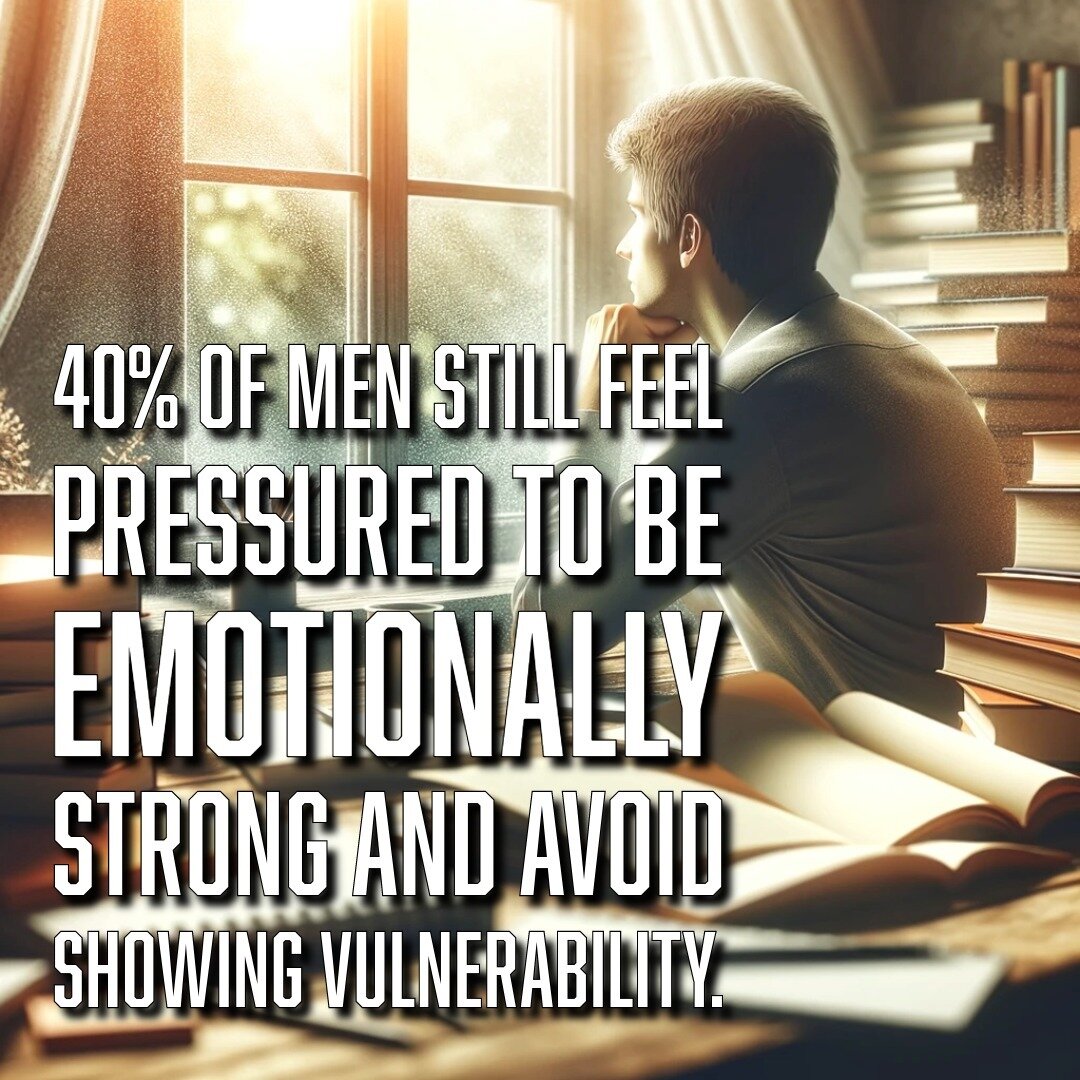 Breaking the mold isn't just about success; it's about emotional honesty too. 

A staggering 40% of men feel trapped by the expectation to be strong and hide their vulnerability. It's time to change the narrative. Let's encourage open conversations a