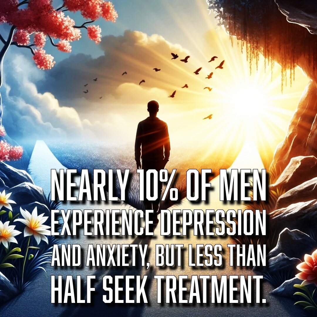 Silent struggle is a battle no man should fight alone. 

Nearly 10% of men grapple with depression and anxiety, yet fewer than half take the step to seek help. It's time we change the stats. 

Let's open up the conversation and support each other in 