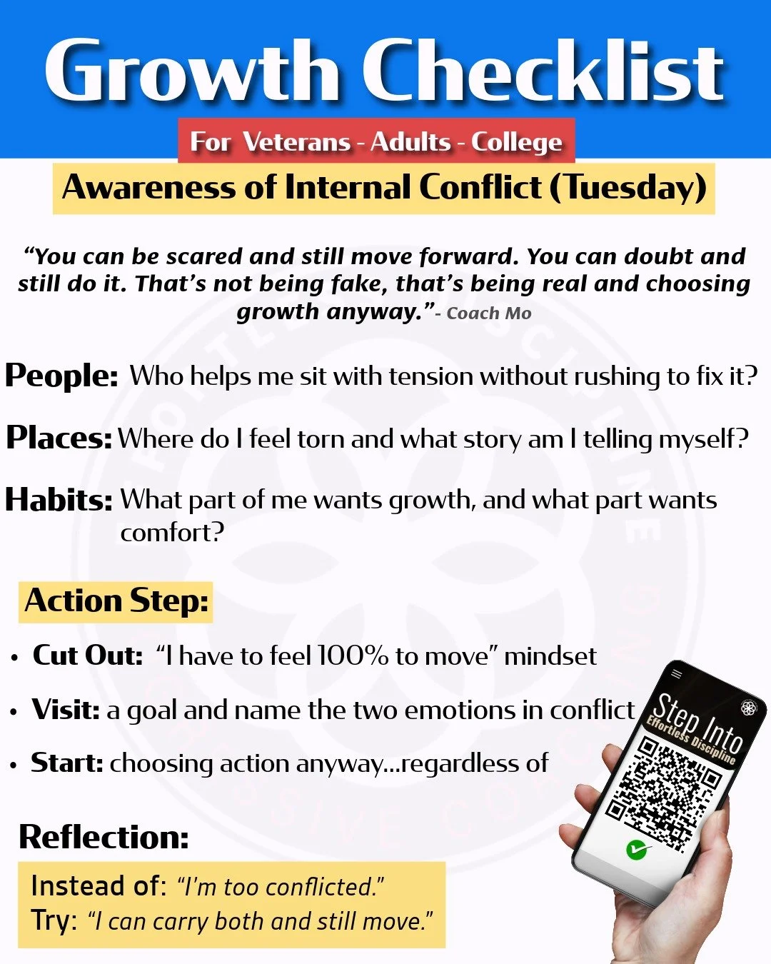 The body follows the mind, don't overthink, just start! The harder you work the luckier you become and that's not by coincidence.  #tuesday #tuesdaythoughts  #collegestudent #veteransupport #men #mentalhealth