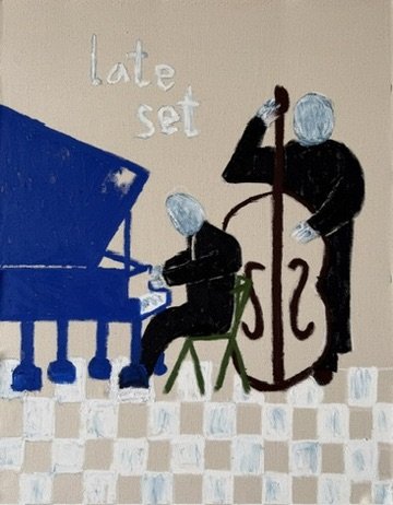 late set, 68 x 50 cm, oil on raw canvas