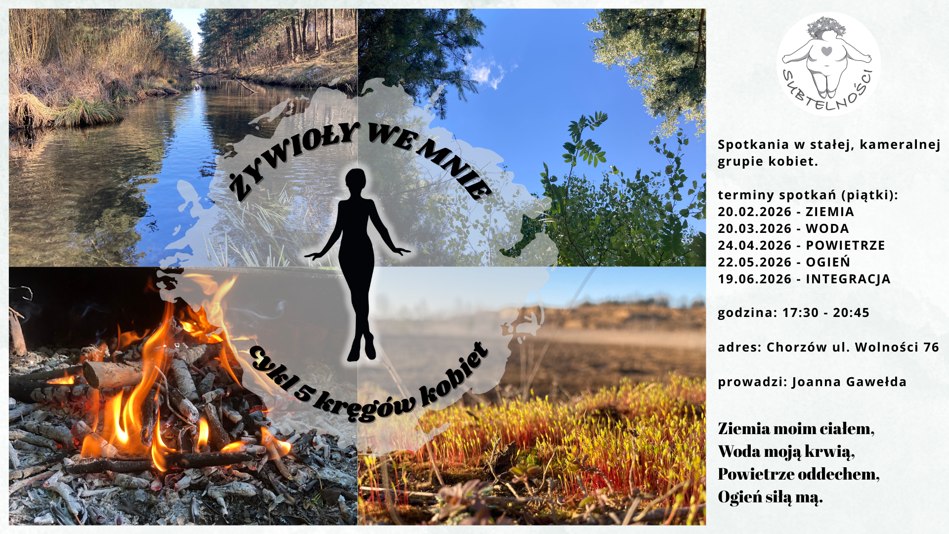Cykl Kręgów Kobiet Żywioły we mnie •  Chorzów