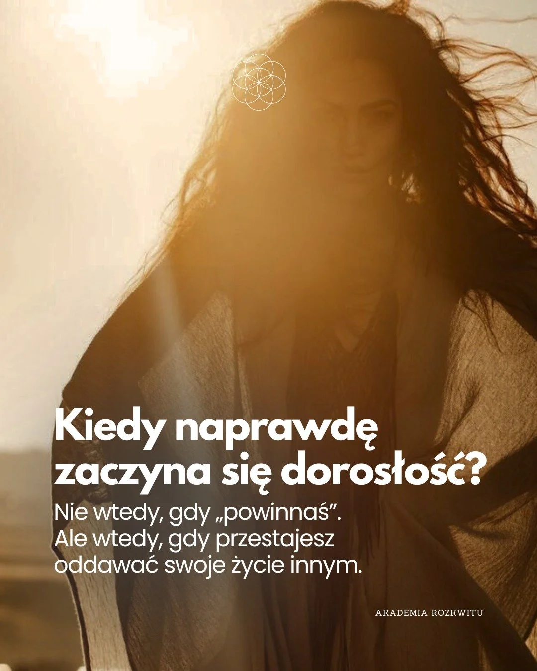 Dorosłość to nie ciężar.
To zgoda na swoją moc i odpowiedzialność.

Krąg jest miejscem, w kt&oacute;rym ten pr&oacute;g może zostać domknięty 
bez walki, bez presji, w obecności.

🌿 Rytuały Przejścia w Kręgu &bull; start 25 lutego
Link do szczegoł&o