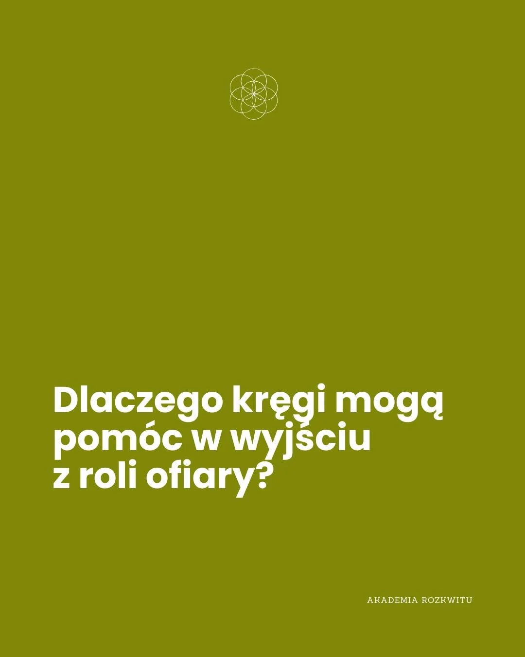 Największą zmianą w kręgu nie jest to, że ktoś m&oacute;wi Ci, co masz zrobić.
Największą zmianą jest moment, w kt&oacute;rym zaczynasz słyszeć własną prawdę.

A z niej rodzi się sprawczość.

@akademiarozkwitu

Rozw&oacute;j Świadomości &bull; Kręgi 