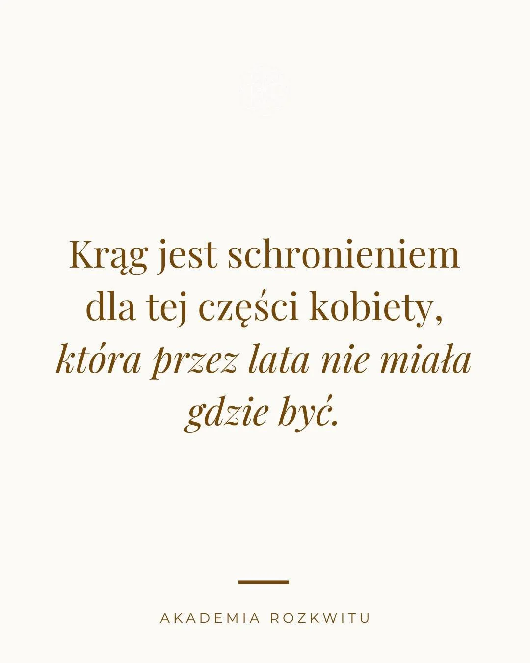 Tej, kt&oacute;ra była &bdquo;za bardzo&rdquo;. Albo &bdquo;nie taka&rdquo;.
Tu w końcu ma miejsce.

@akademiarozkwitu

Hej Kobiety.
Czas przestać walczyć ze sobą nawzajem. Czas się pojednać.

W bio znajdziesz:
🌸 bezpłatny workbook do pracy z Raną S