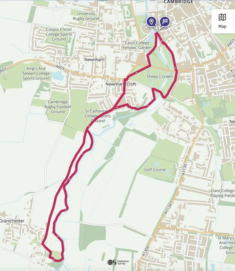 Grantchester via The Meadows — Walks of Cambridge