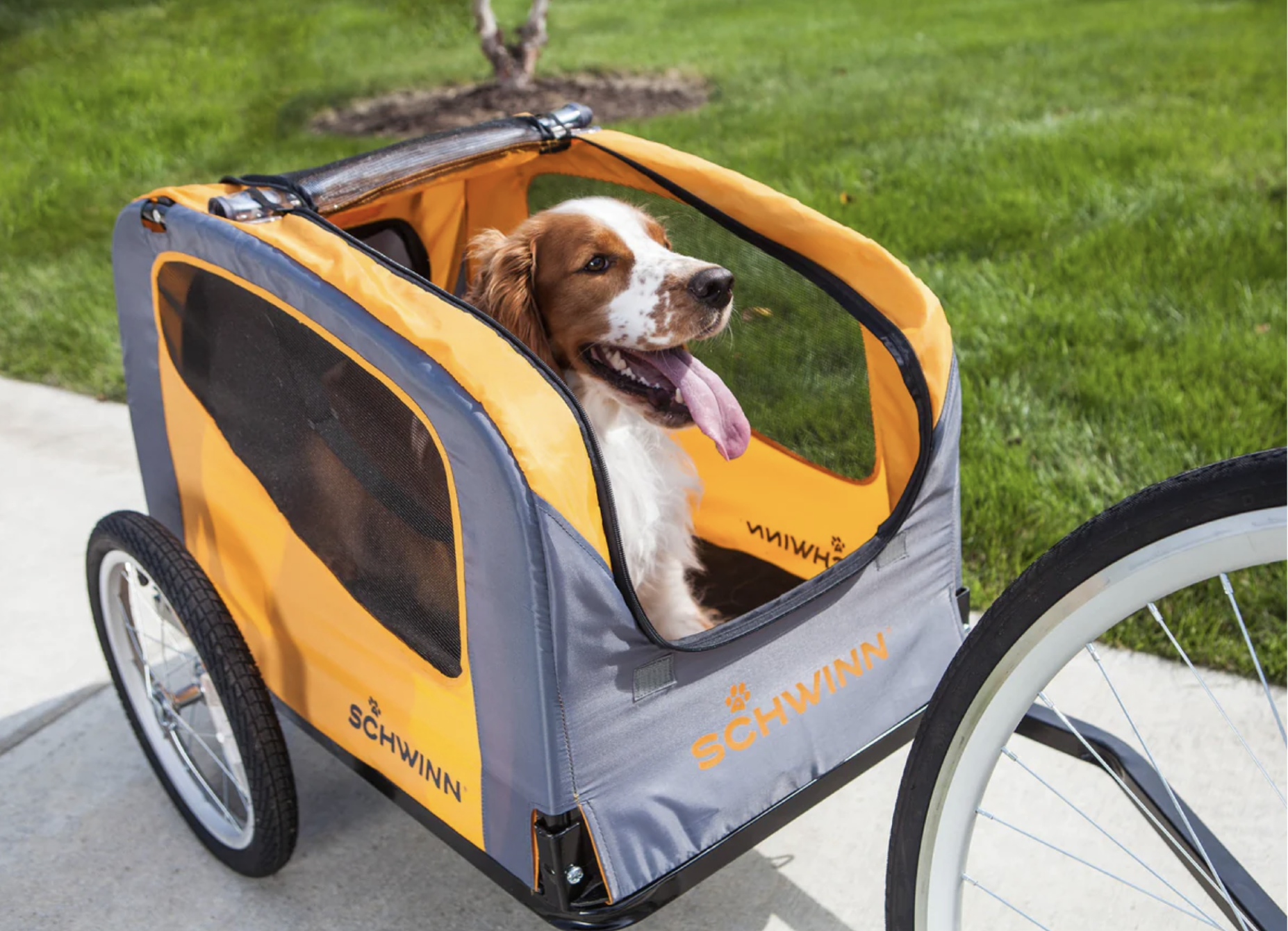 Costway Walmart Dog Bike Trailer Large Dog Bicycle Trailer New