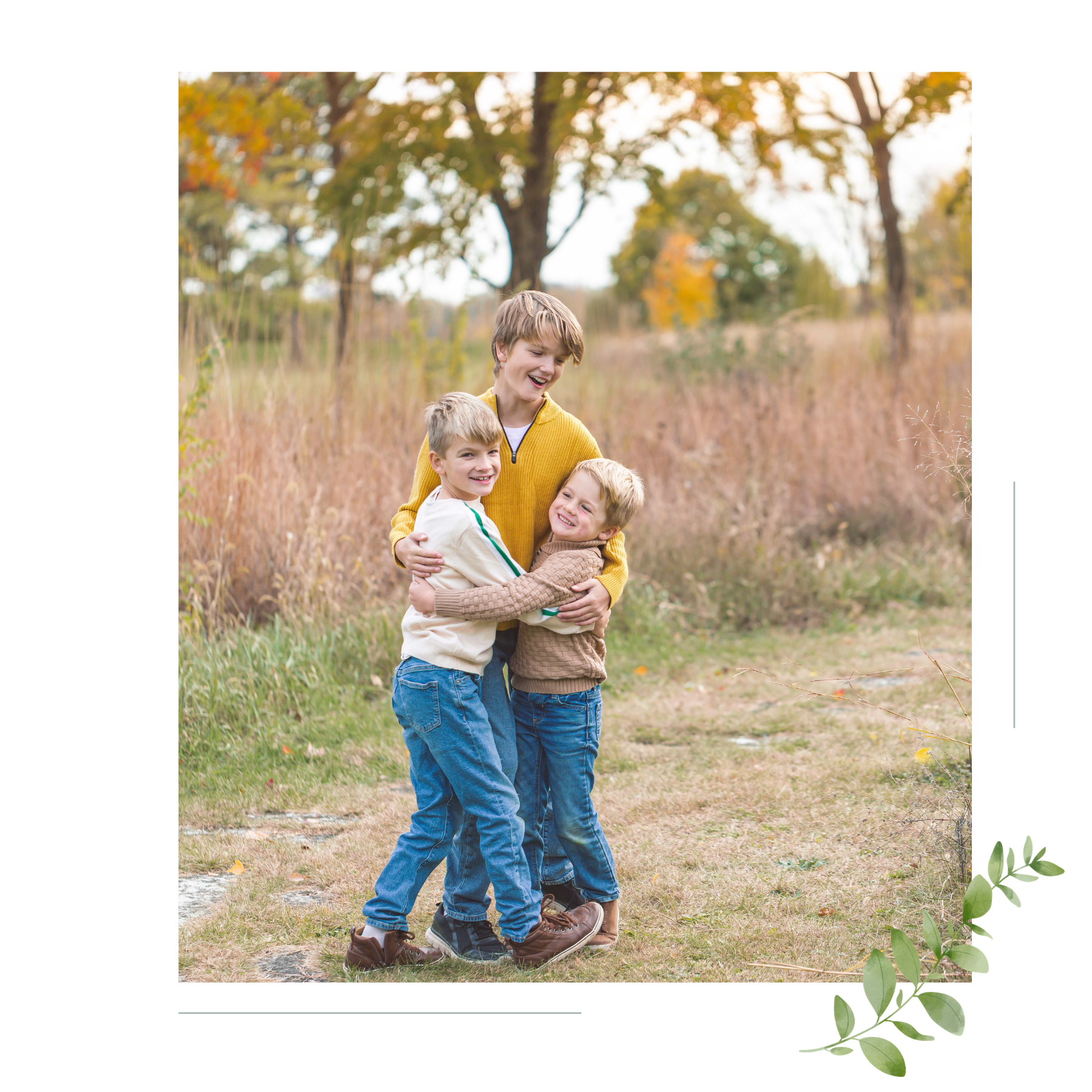 Photo of sibling boys in Wheaton IL