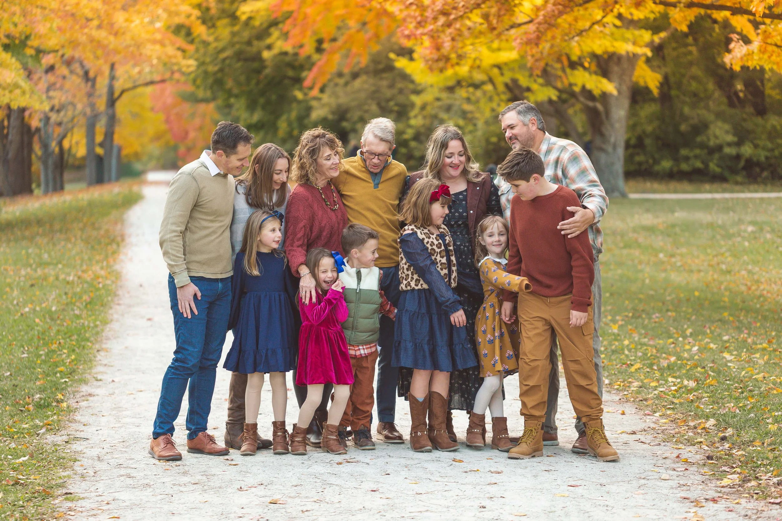 A Photo of an extended family photo session, Wheaton, IL, Heidi Aubin Wheaton, IL