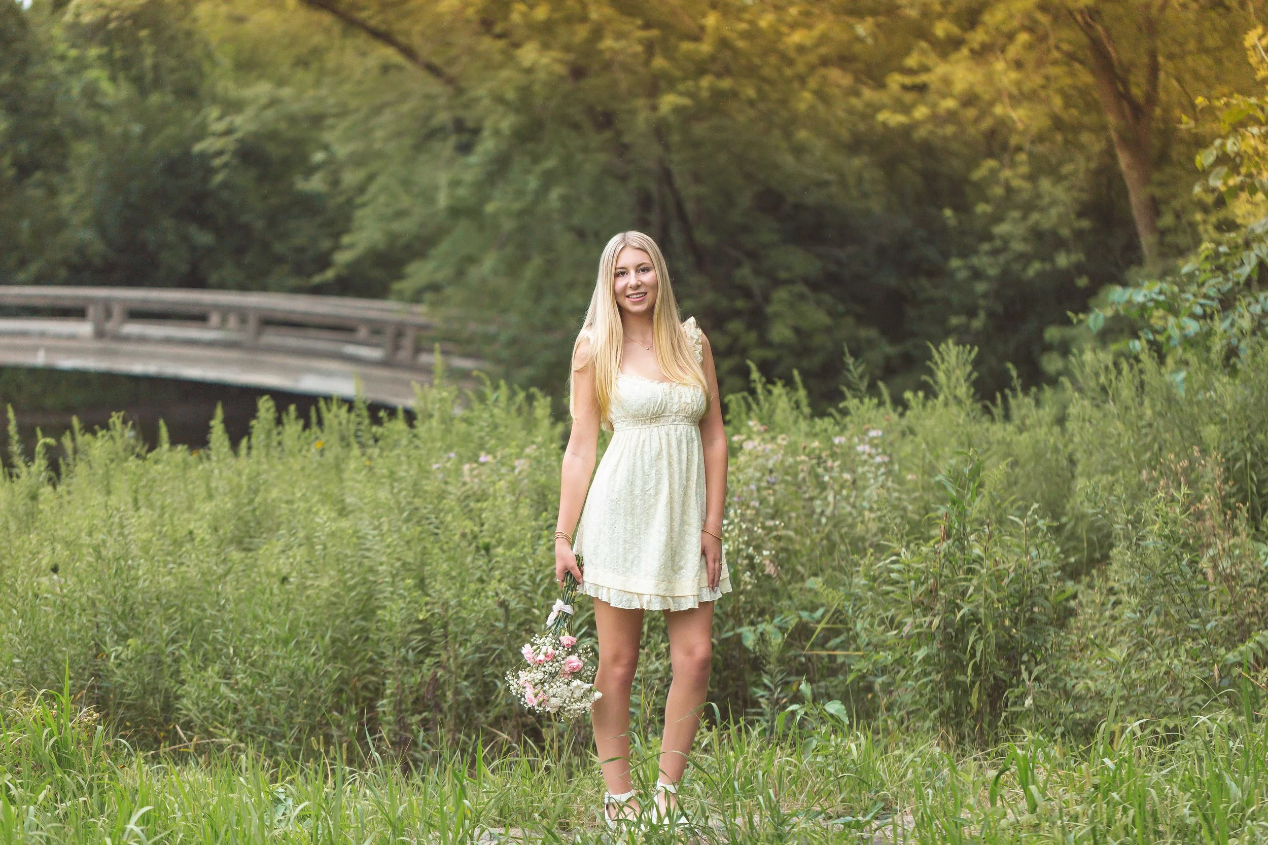 Photo of a high school senior photo session in Naperville, IL.