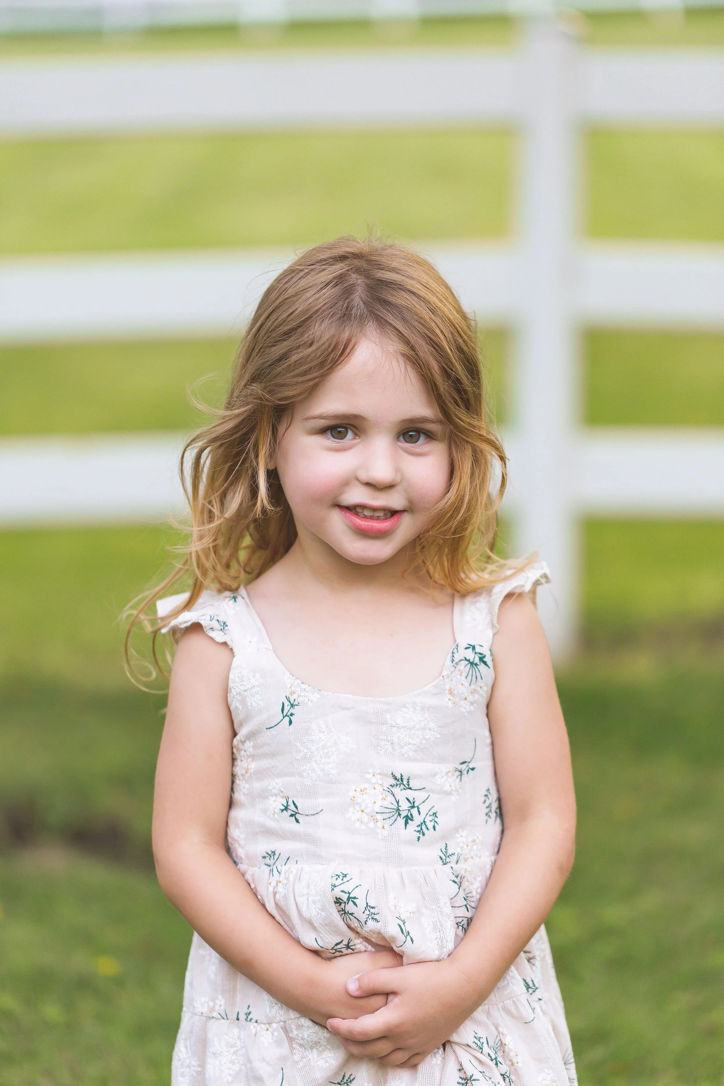 Photo of a child during an extended family photo session.