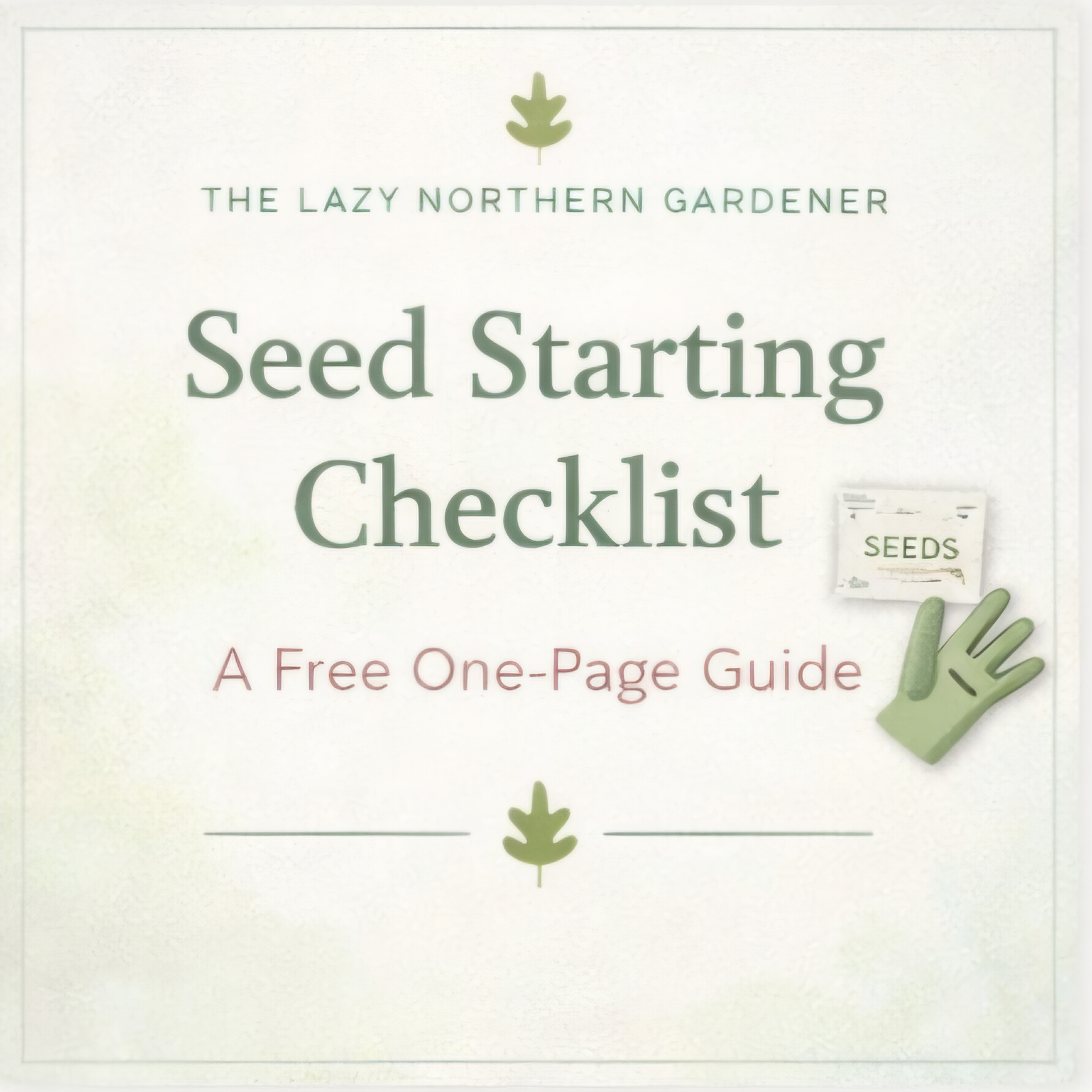 Seed Starting Checklist