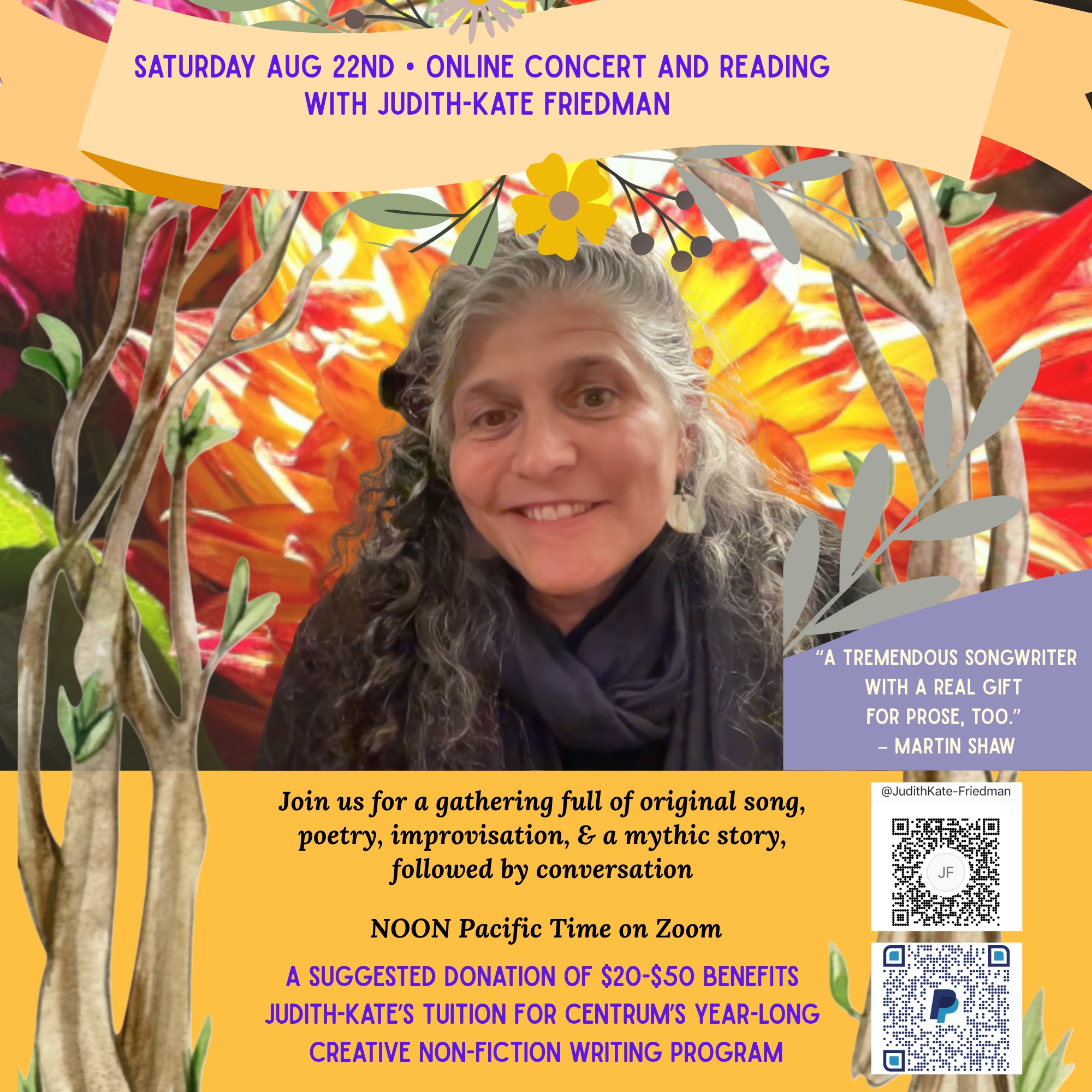 Judith-Kate Friedman and Friends - Concert and Reading