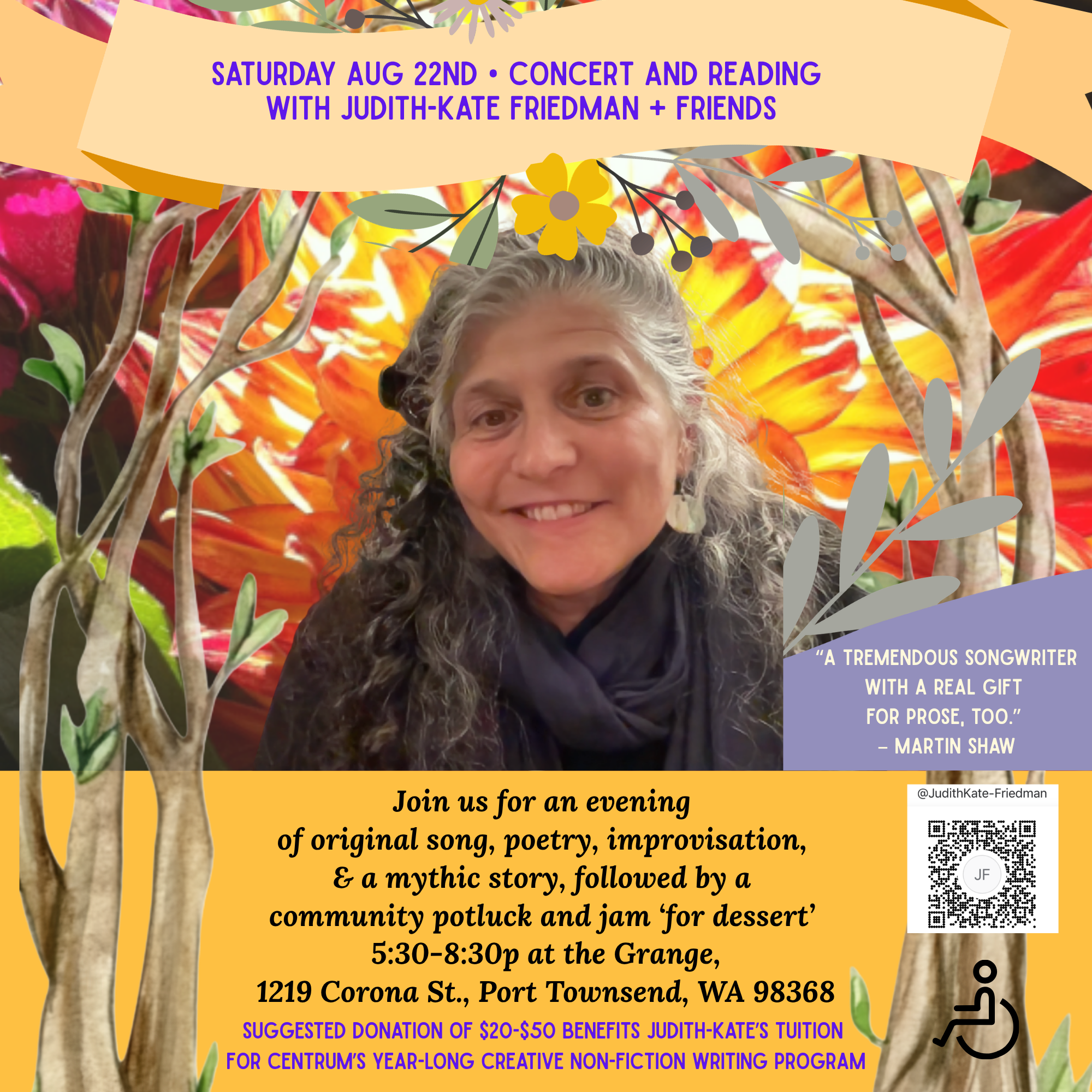 Judith-Kate Friedman + Friends Concert and Reading