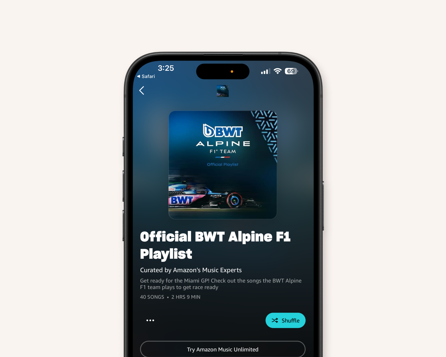 Amazon Music Alpine F1 Team Collaboration
