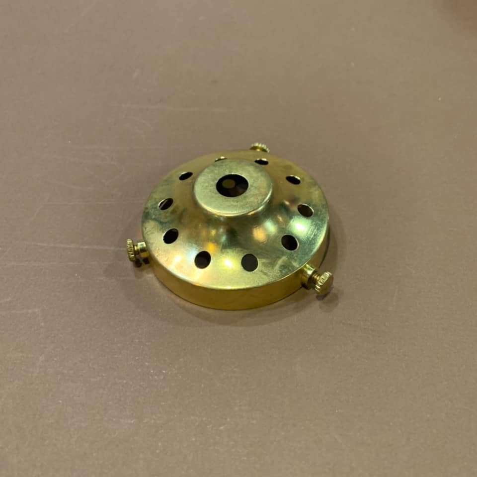 F05 - Fixture brass plat / Low brass fixture 2.5"