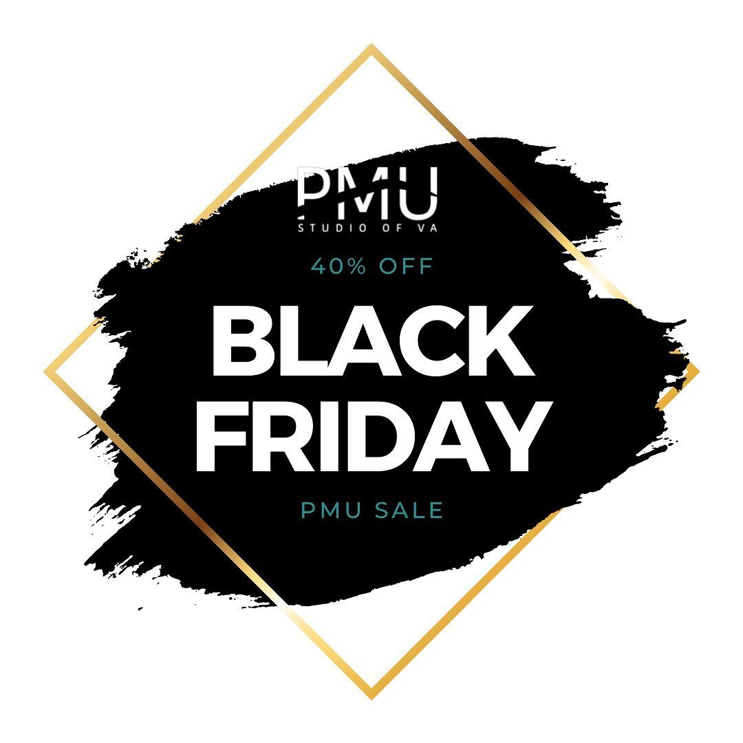 BLACK FRIDAY IS HERE!!!😝 

The sale that you constantly ask for all year round starts now. 

Only for 12 hours. Take advantage while you can! 🤗

www.pmustudiova.com 

Book now before it&rsquo;s too late! 😜