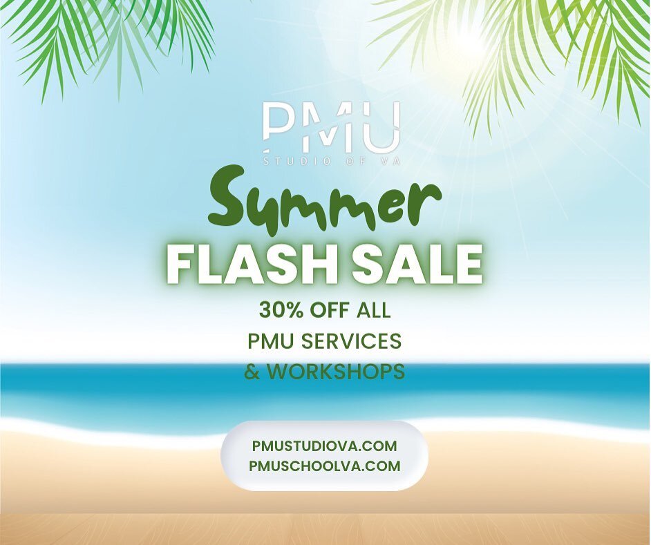 Here you go lovelies! 😛 What you are constantly asking us for&hellip;

***FLASH SALE*** 🎊🎉

We only do sales about 2 times of the year now so here&rsquo;s your only opportunity until the end of the year.

30% off all PMU services and workshops for