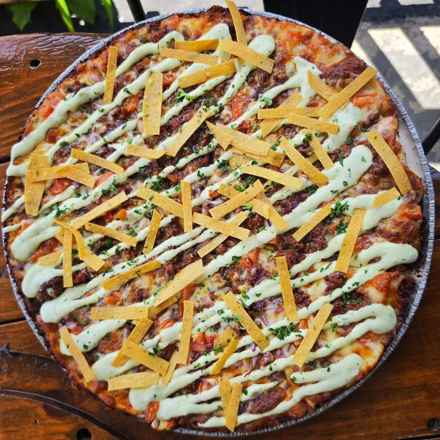🚨 NEW TEST KITCHEN MENU DROP 🚨
Things are getting LOUD in the kitchen at Nashoba Club Pizza &amp; Taproom 🌮🔥🍑

This lineup is straight-up Tex-Mex comfort food chaos in the best possible way:

🌮🍕The Don Ramon
Refried bean base, seasoned taco be