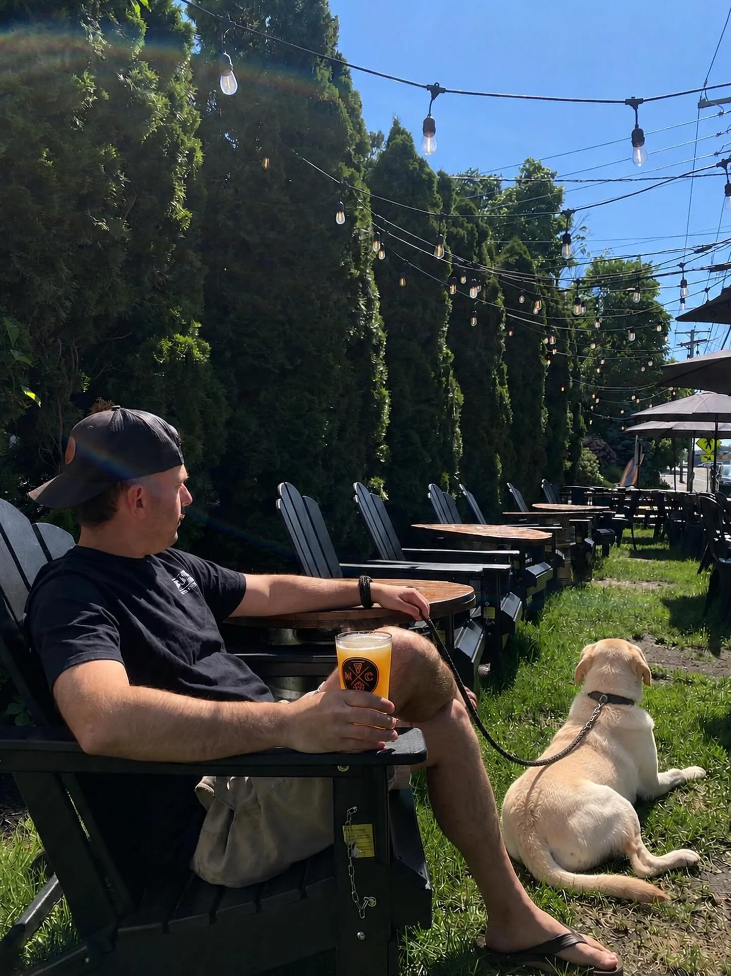 🐾 Patio season is better with your best friend! The weather is too nice to leave our furry friends at home. Grab a bite, relax in the sun, and enjoy the day together. Friendly dogs are welcome in our outdoor seating area, provided they remain on a l