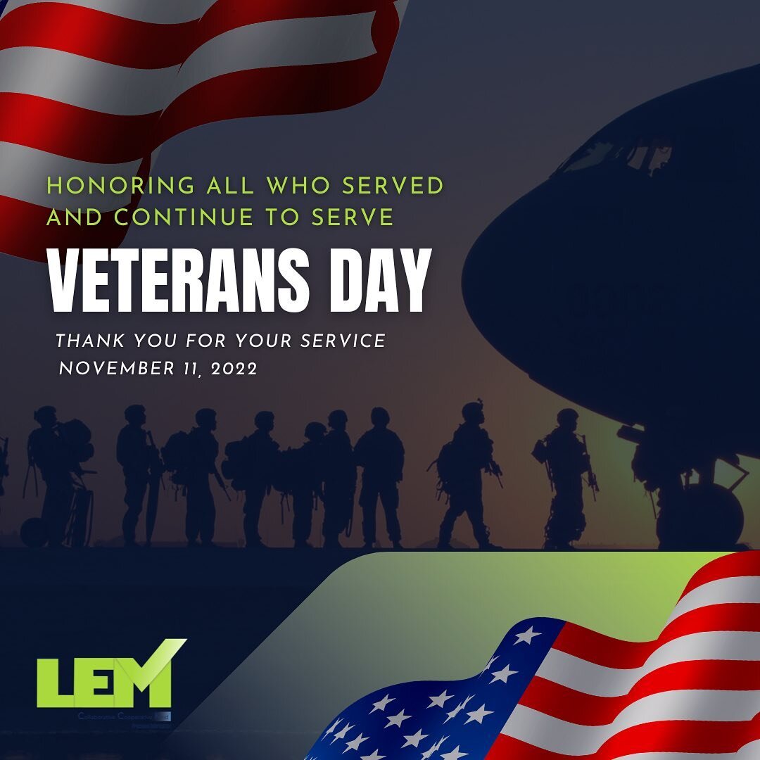 Today we honor all active service members and brave individuals who have served this country. Thank you for your service.

#thankyou #veteransday #supportthetroops