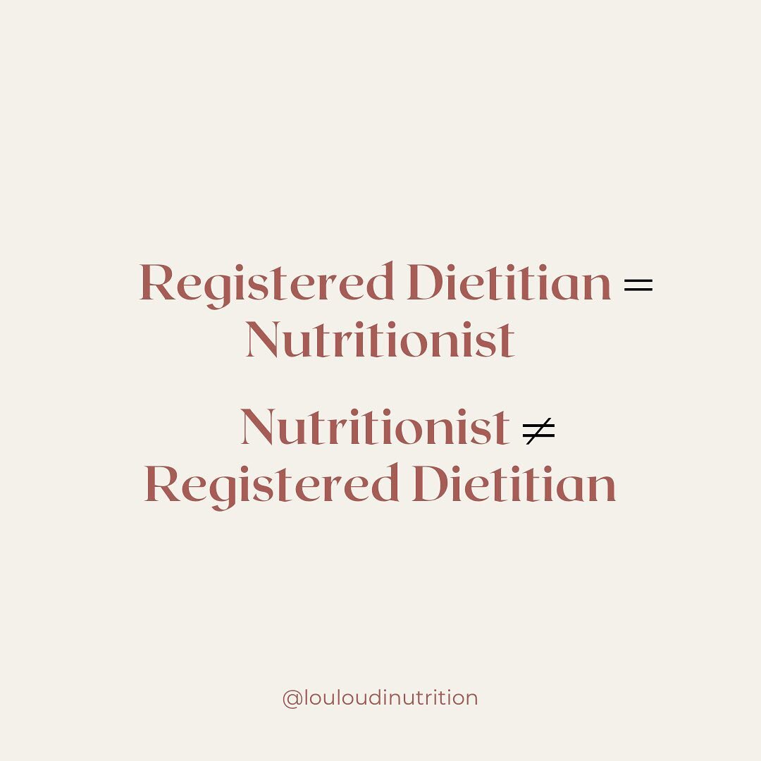 Happy National Registered Dietitian Day!!👩🏻&zwj;⚕️🍎🥦🥑🍳🍫

All Registered Dietitians (RD or RDN) are nutritionists, but not all nutritionists are RDs!

I wanted to take today to highlight the qualifications and scope of practice of RDs, and the 