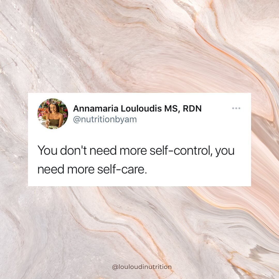 You don't need self-control or willpower to be healthier - you need self-care 💛

Self-care means prioritizing the best functioning of your body &amp; mind - prioritizing your health &amp; unique nutrition needs 🤸🏽&zwj;♀️⚡️

Self-care means choosin