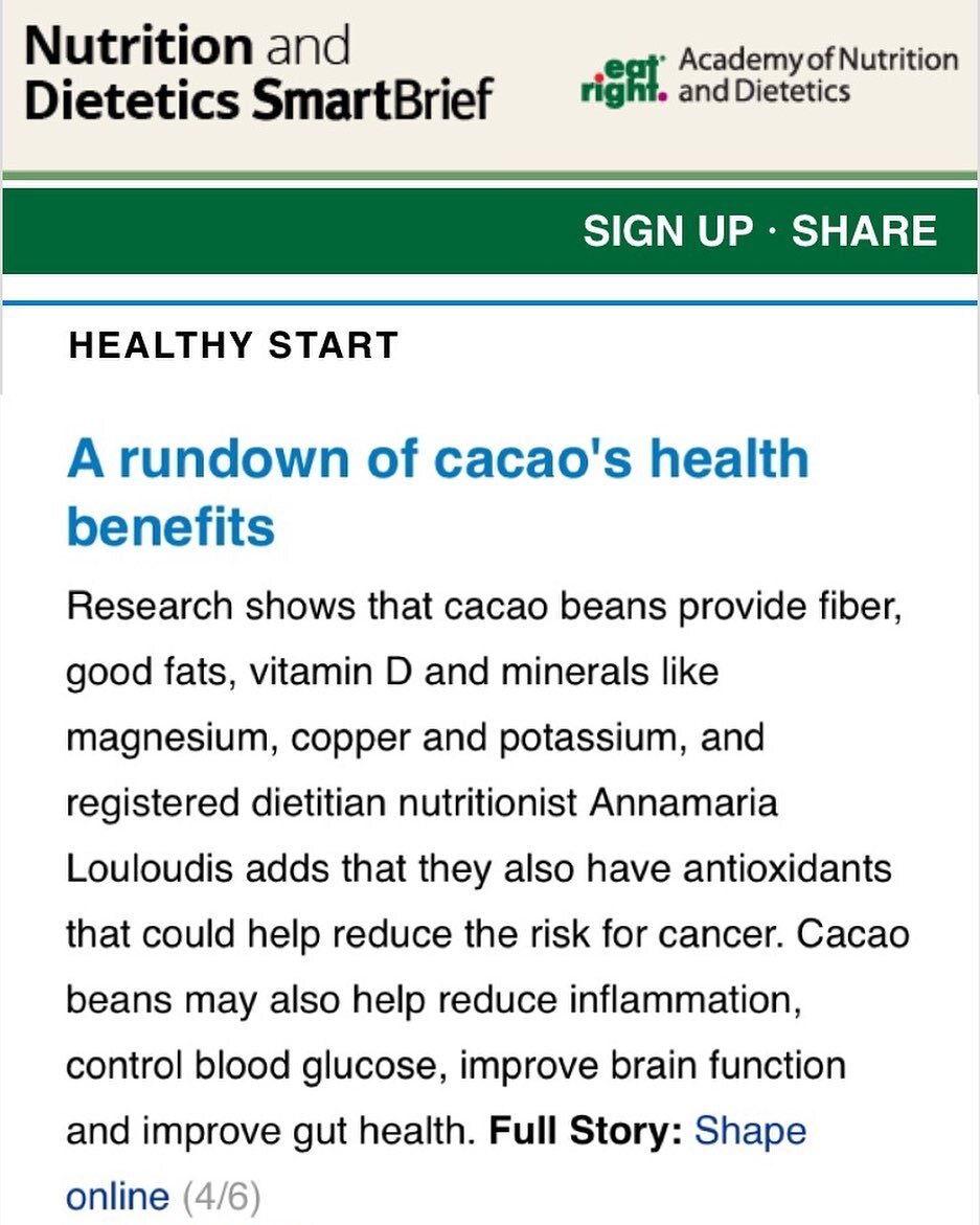 Thank you @eatright_pro for featuring my quotes from @shape in yesterday&rsquo;s edition of the Nutrition and Dietetics SmartBrief! 🤓

This is a daily newsletter from the Academy of Nutrition and Dietetics designed for nutrition and health professio