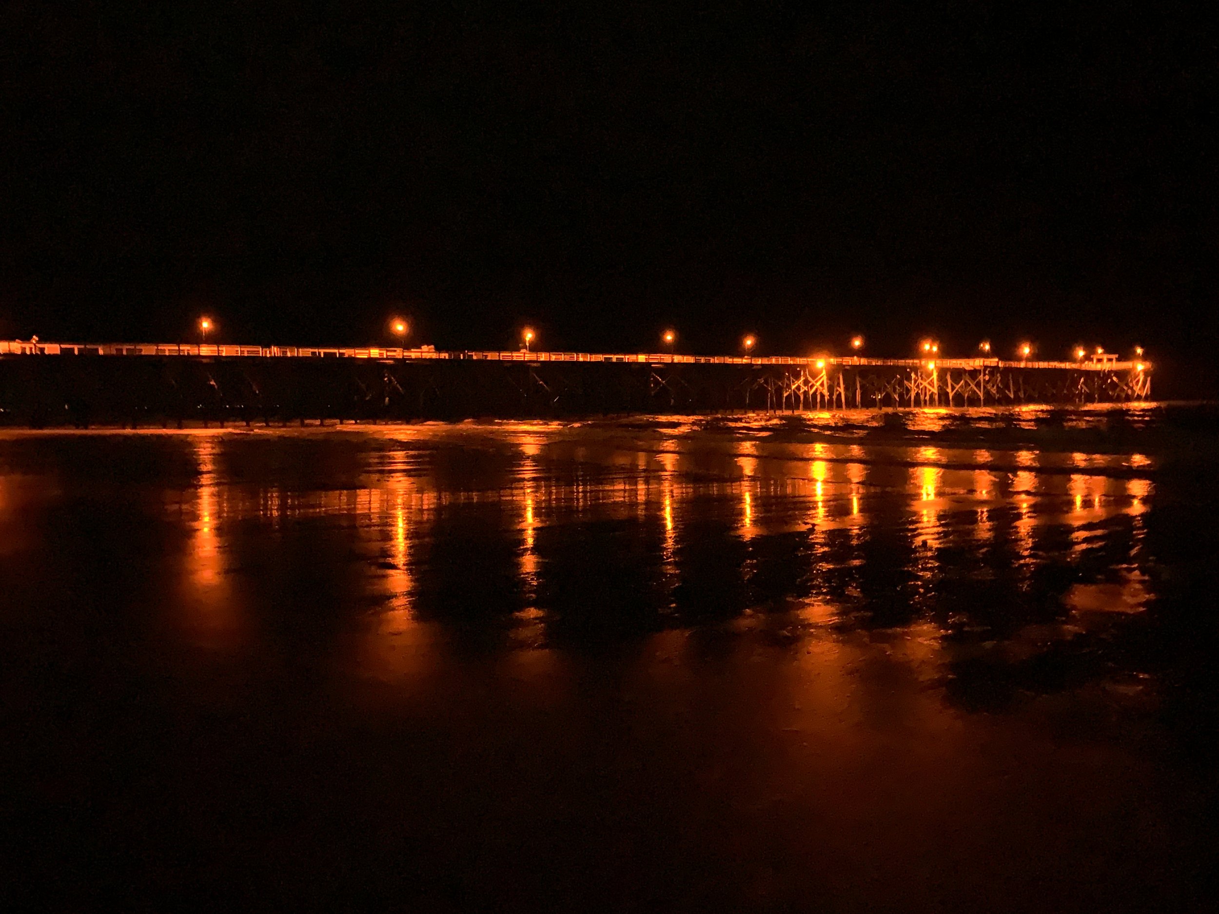 Night Pier on Oak Island, 2020