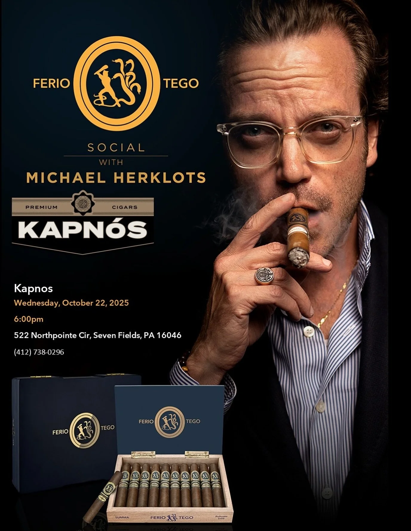Kapnos
Wednesday, October 22, 2025 
6:00pm
522 Northpointe Cir, Seven Fields, PA 16046
(412) 738-0296