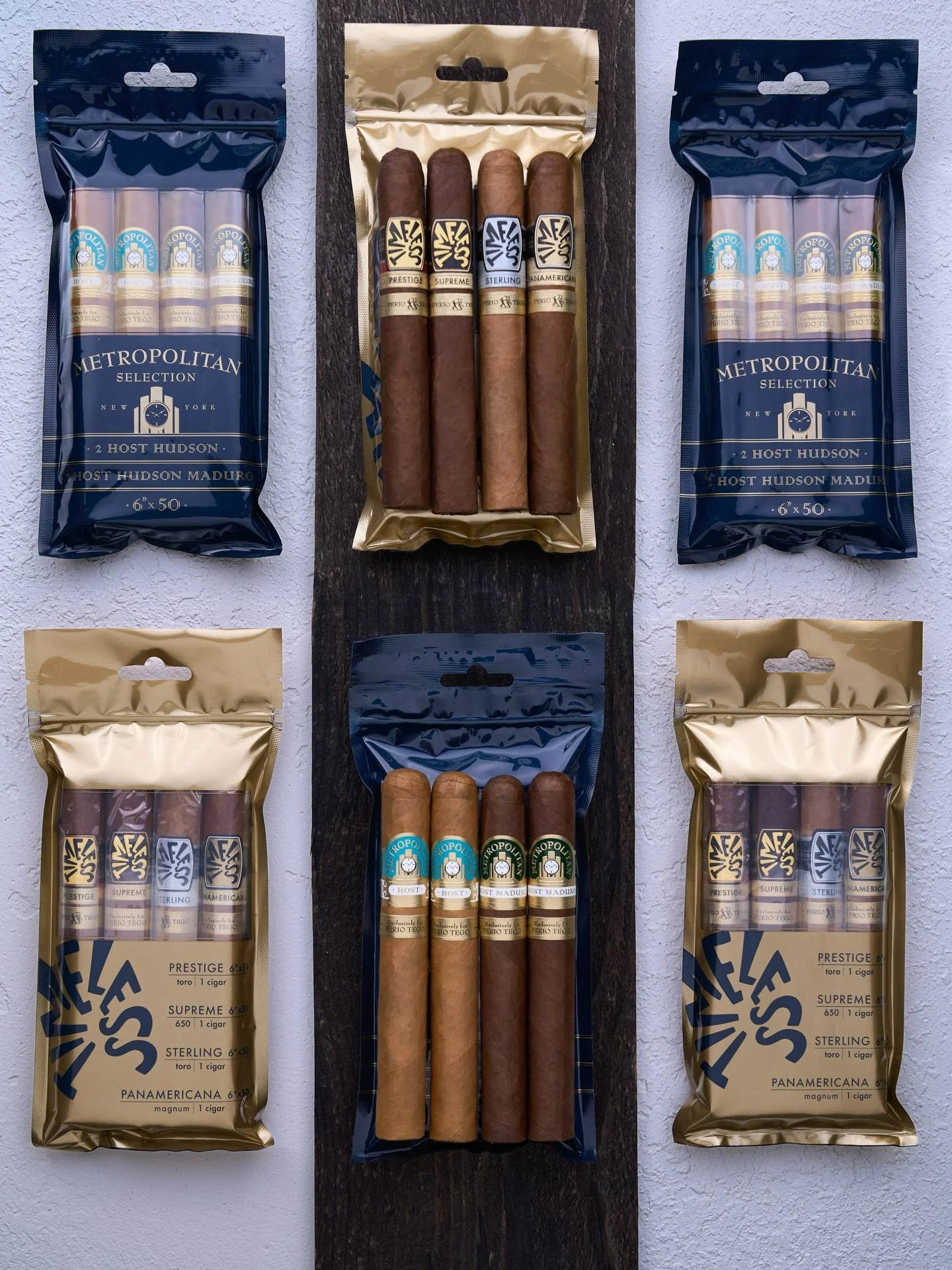 Give the gift of Ferio Tego this holiday season. 

Ferio Tego offers two fresh packs, one featuring one each of the Ferio Tego Timeless Collection and the other featuring the Metropolitan Host and Host Maduro.